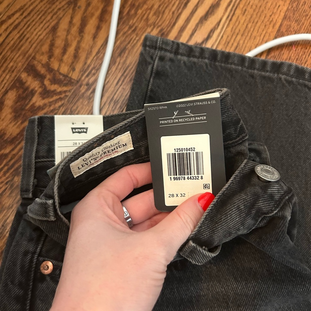 Levi's High Rise Black Jeans - Picture 2 of 4